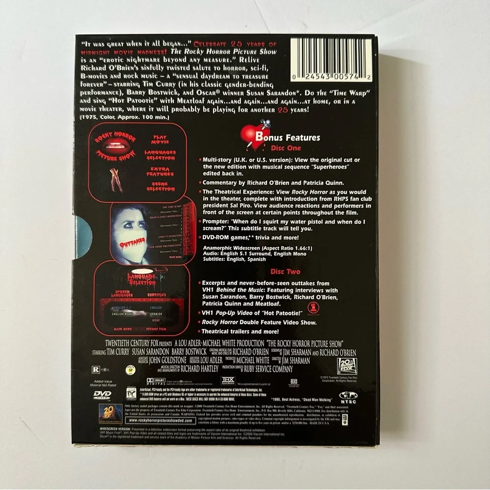 The Rocky Horror Picture Show DVd - Picture 2 of 7